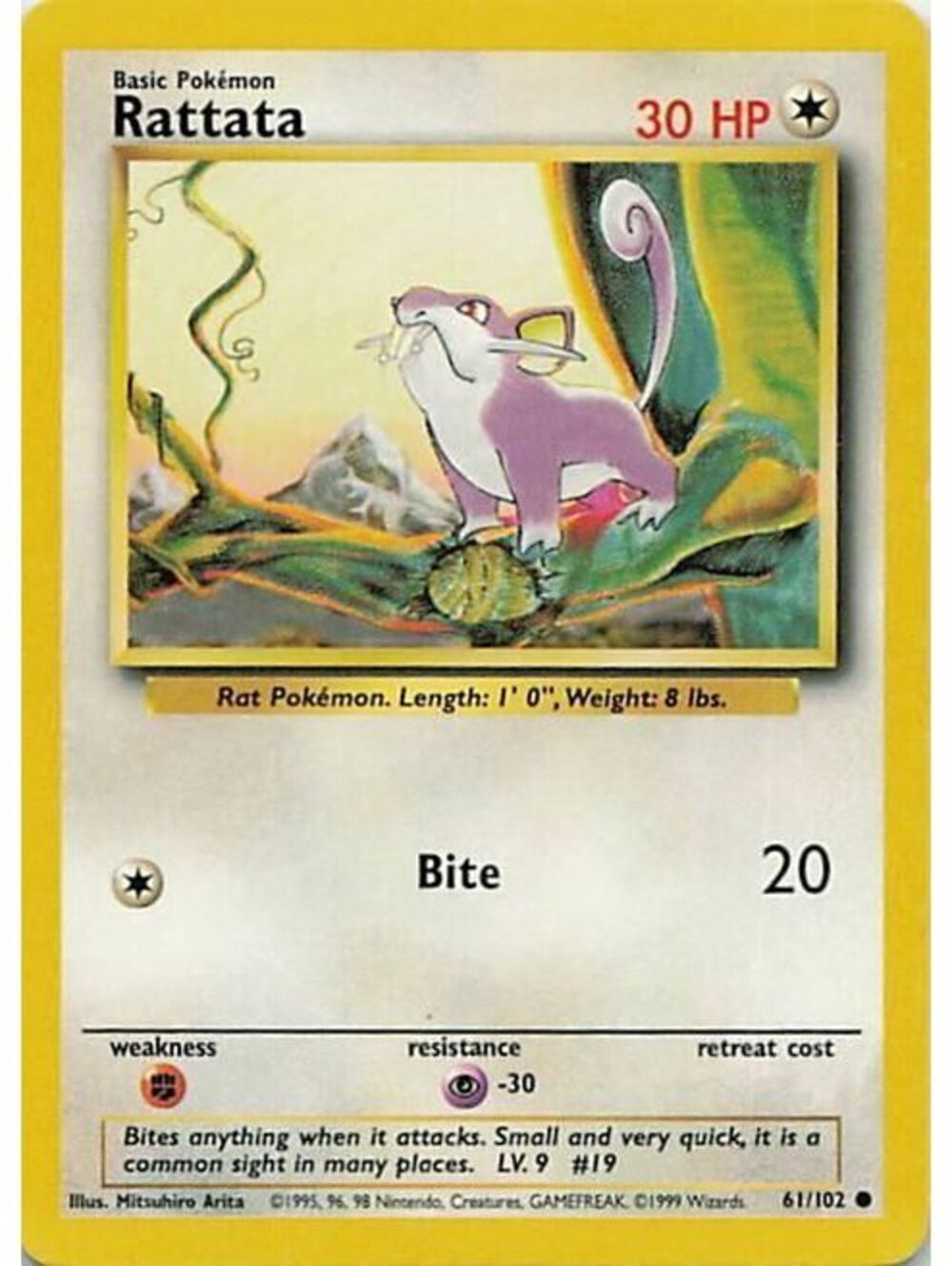 Pokemon TCG 2002 Rattata LP LC